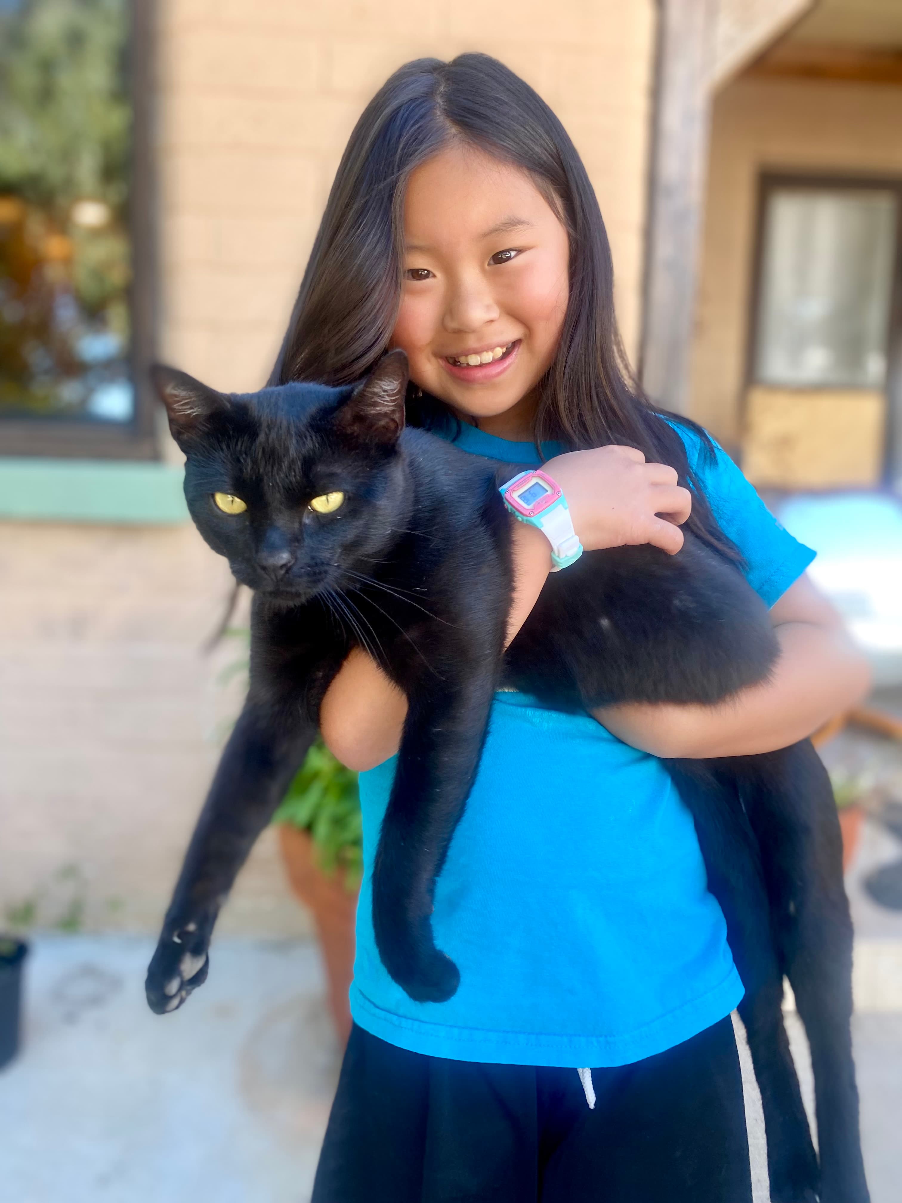 Happy pet with loving owner
